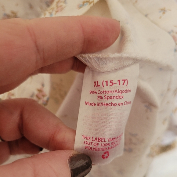 No Boundaries White Floral Summer Zip Up Tank Dress Size XL - Picture 6 of 9